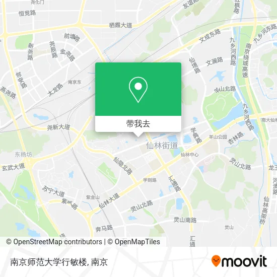南京师范大学行敏楼地图