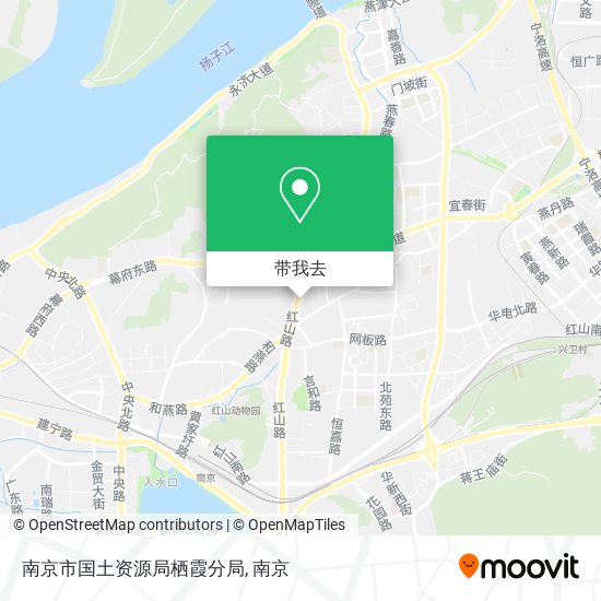南京市国土资源局栖霞分局地图