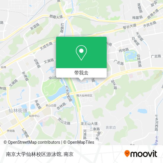 南京大学仙林校区游泳馆地图