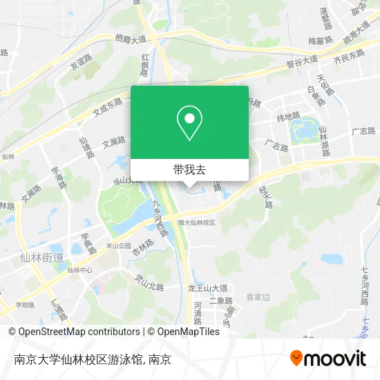 南京大学仙林校区游泳馆地图