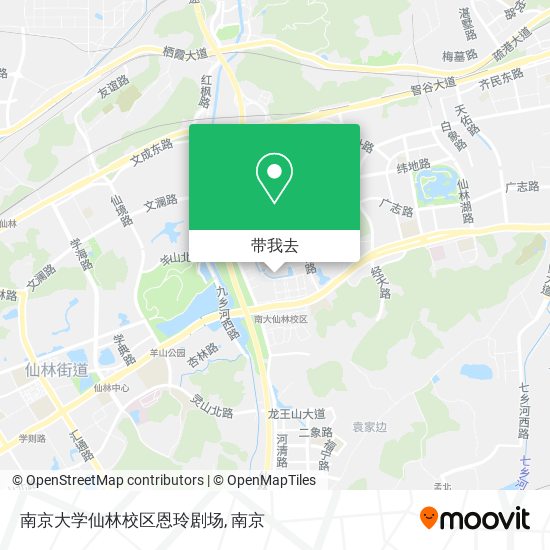 南京大学仙林校区恩玲剧场地图