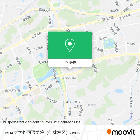 南京大学外国语学院（仙林校区）地图