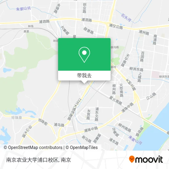 南京农业大学浦口校区地图