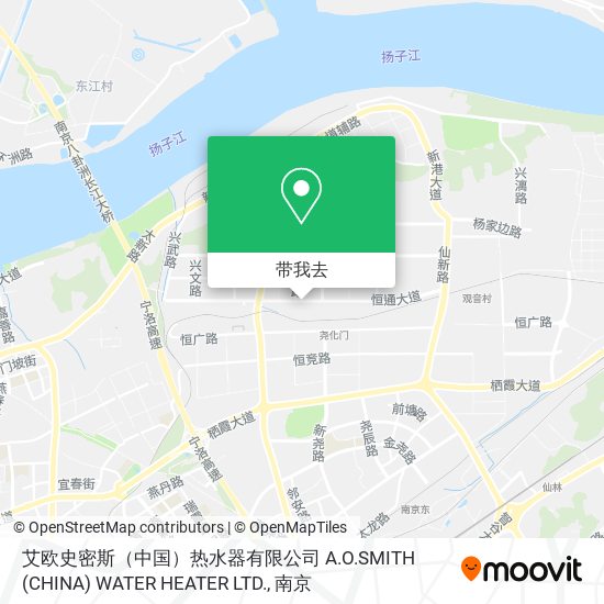 艾欧史密斯（中国）热水器有限公司 A.O.SMITH (CHINA) WATER HEATER LTD.地图