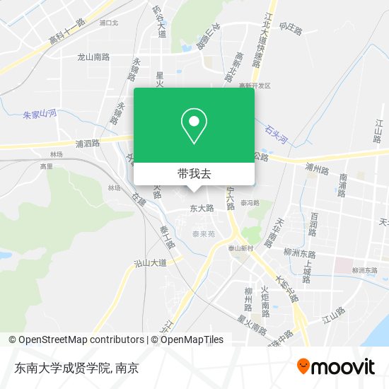 东南大学成贤学院地图
