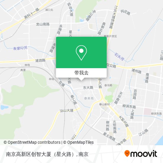 南京高新区创智大厦（星火路）地图