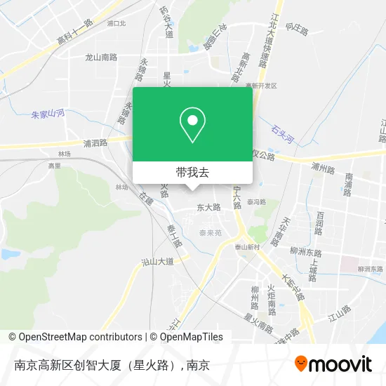 南京高新区创智大厦（星火路）地图