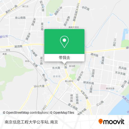 南京信息工程大学公车站地图