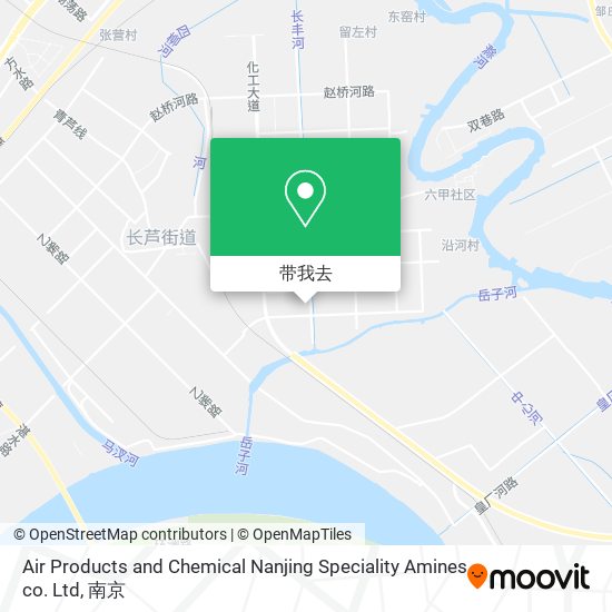 Air Products and Chemical Nanjing Speciality Amines co. Ltd地图
