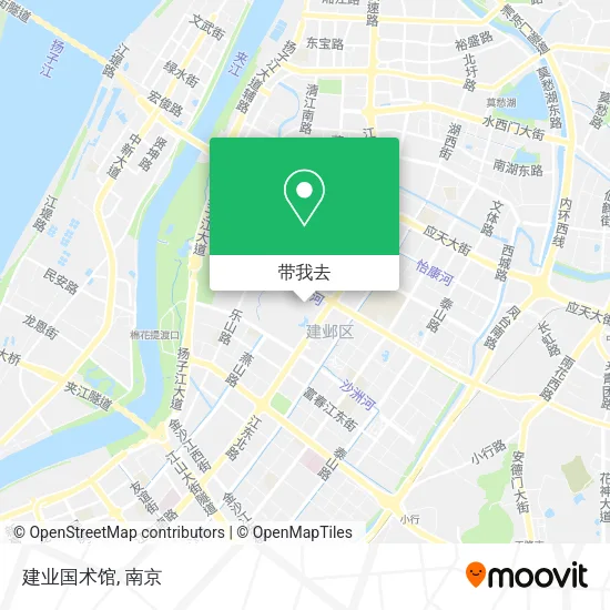 建业国术馆地图