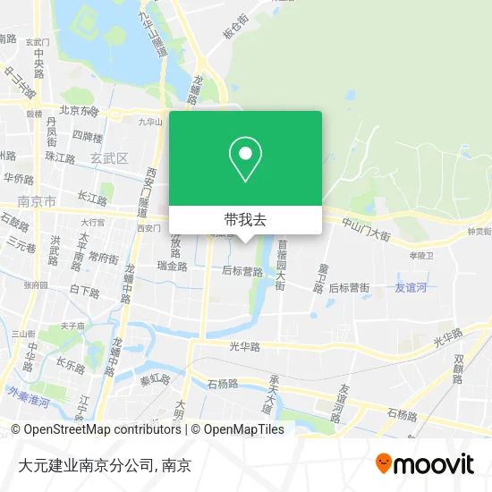 大元建业南京分公司地图