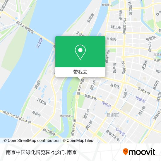 南京中国绿化博览园-北2门地图