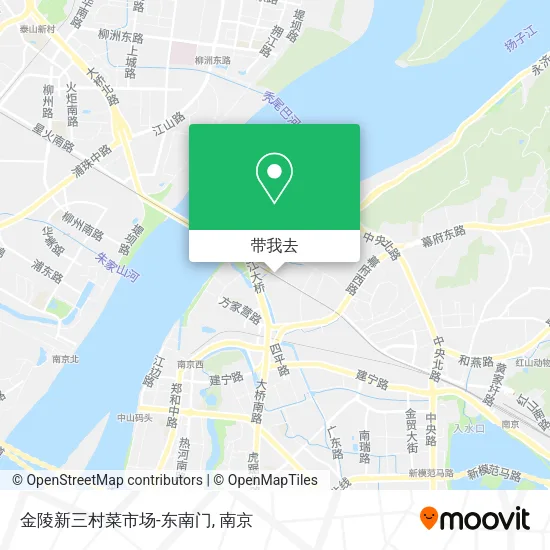 金陵新三村菜市场-东南门地图