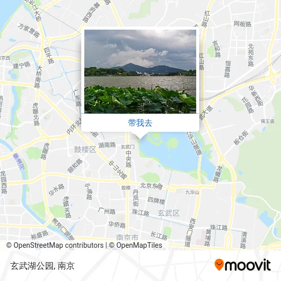 玄武湖公园地图