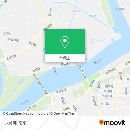 八卦洲地图