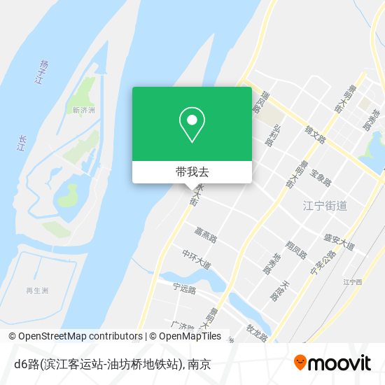 d6路(滨江客运站-油坊桥地铁站)地图