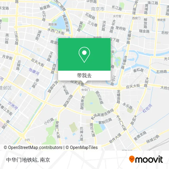 中华门地铁站地图