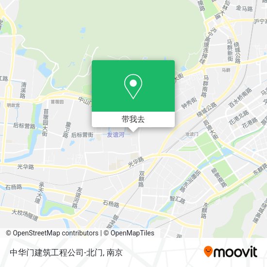 中华门建筑工程公司-北门地图