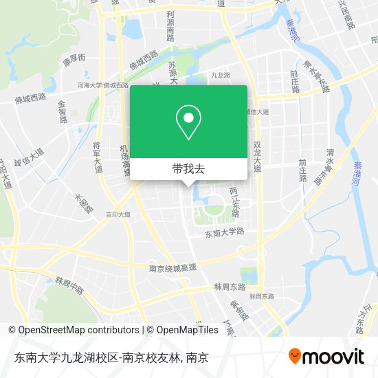 东南大学九龙湖校区-南京校友林地图
