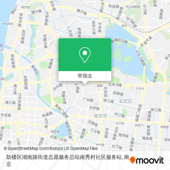 鼓楼区湖南路街道志愿服务总站南秀村社区服务站地图