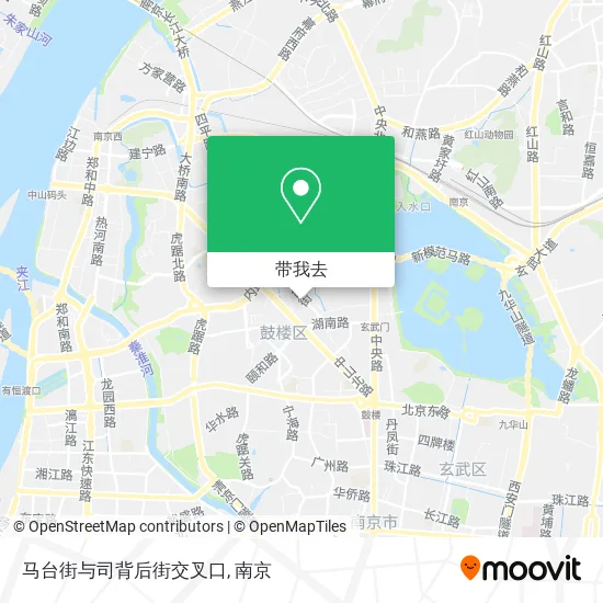 马台街与司背后街交叉口地图