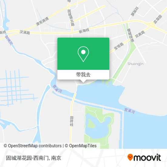固城湖花园-西南门地图