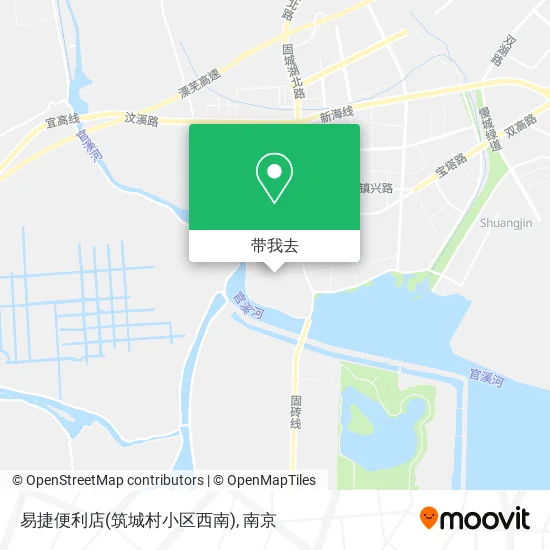 易捷便利店(筑城村小区西南)地图