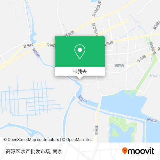 高淳区水产批发市场地图