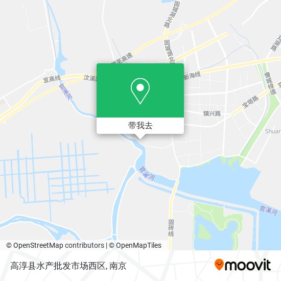 高淳县水产批发市场西区地图