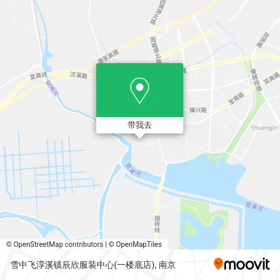 雪中飞淳溪镇辰欣服装中心(一楼底店)地图