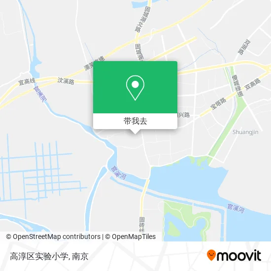 高淳区实验小学地图