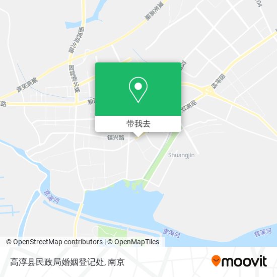 高淳县民政局婚姻登记处地图