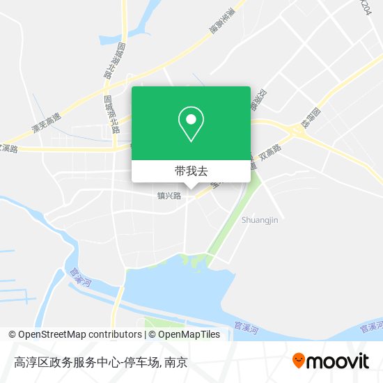 高淳区政务服务中心-停车场地图