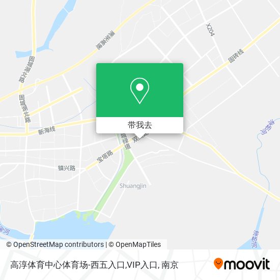 高淳体育中心体育场-西五入口,VIP入口地图