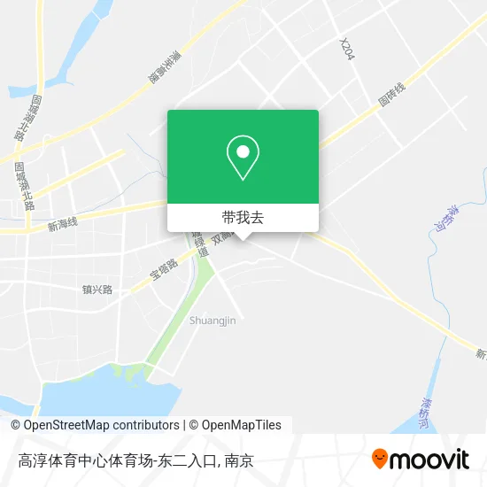 高淳体育中心体育场-东二入口地图