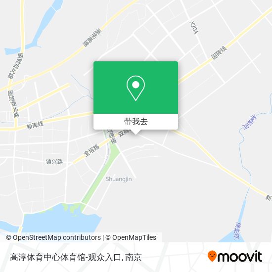 高淳体育中心体育馆-观众入口地图
