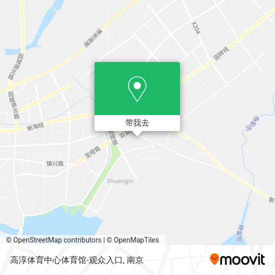高淳体育中心体育馆-观众入口地图
