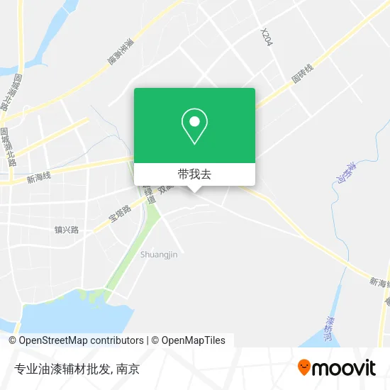 专业油漆辅材批发地图