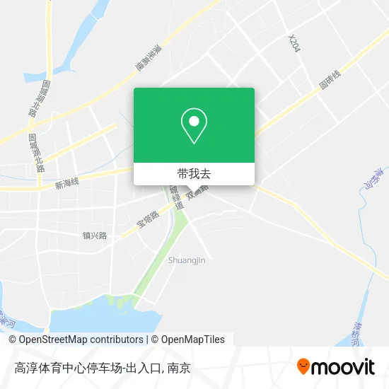 高淳体育中心停车场-出入口地图