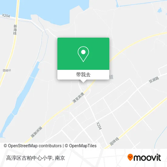 高淳区古柏中心小学地图