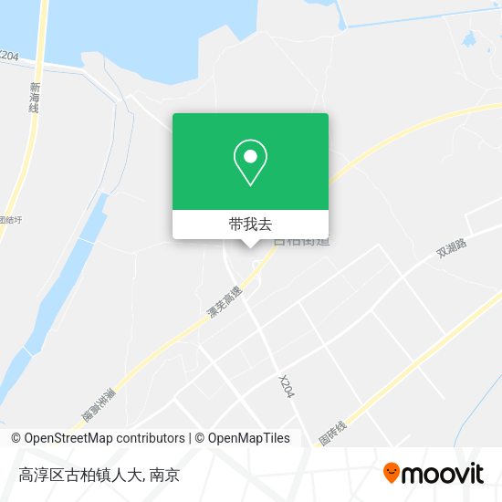 高淳区古柏镇人大地图