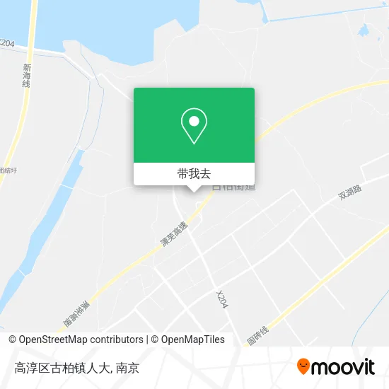 高淳区古柏镇人大地图