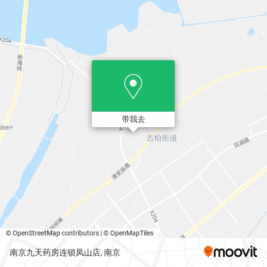 南京九天药房连锁凤山店地图