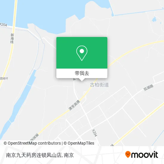 南京九天药房连锁凤山店地图
