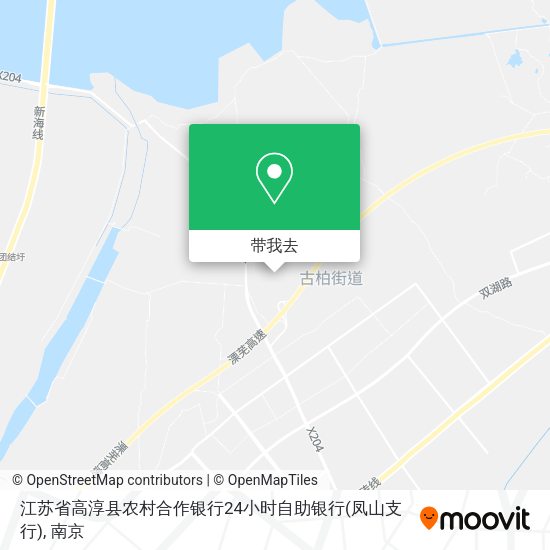 江苏省高淳县农村合作银行24小时自助银行(凤山支行)地图