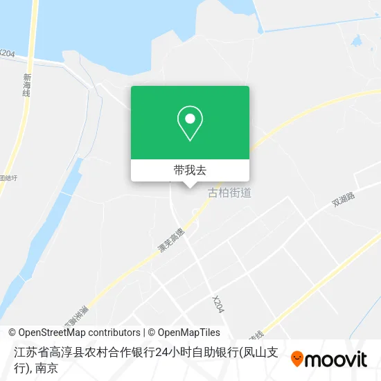 江苏省高淳县农村合作银行24小时自助银行(凤山支行)地图
