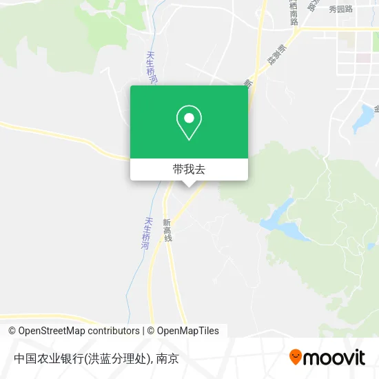 中国农业银行(洪蓝分理处)地图