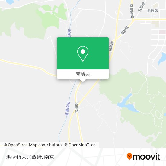 洪蓝镇人民政府地图