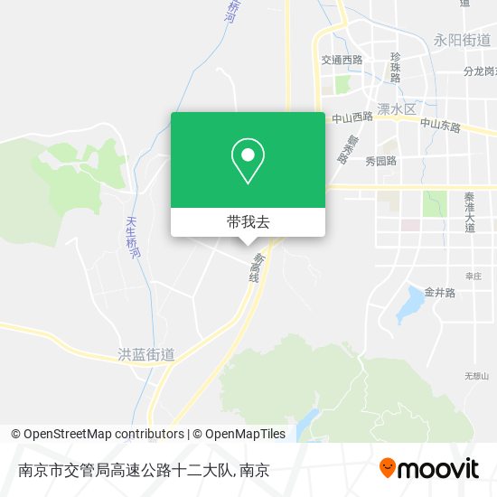 南京市交管局高速公路十二大队地图