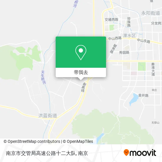 南京市交管局高速公路十二大队地图